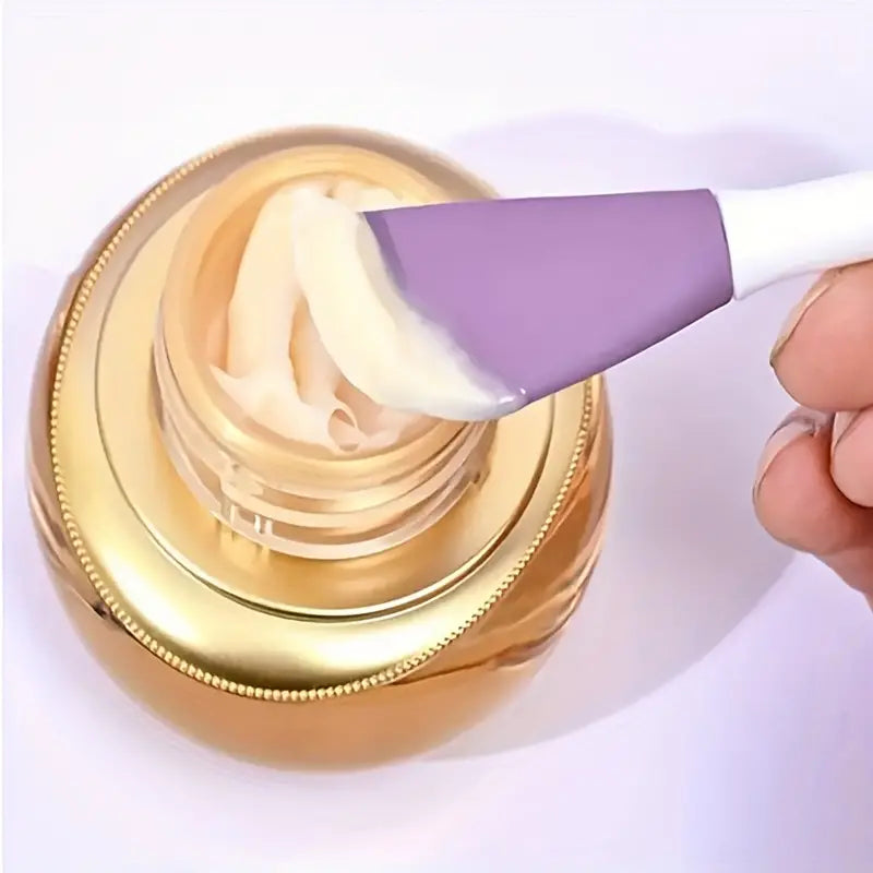 Double Head Silicon Facial Brush, Silicon Facial Massage Cleaning Brush, DIY Mud Film Scraper Facial Care Tool, Face Mask Clay Mask Applicator, Exfoliating Skin Care Home Makeup Tools Double Head Silicon Facial Brush, Silicon Facial Massage Cleaning Brush, DIY Mud Film Scraper Facial Care Tool, Face Mask Clay Mask Applicator, Exfoliating Skin Care Home Makeup Tools